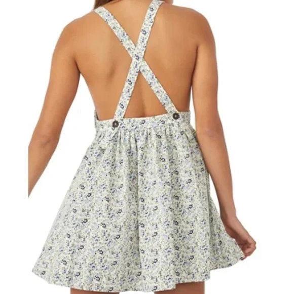 FREE PEOPLE Petunia Sleeveless Minidress In Tea Combo size Small. New with tags. - Picture 2 of 10